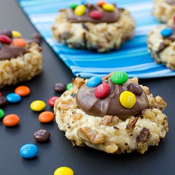 M&M Thumbprint Cookies - Recipe photo by theblackpeppercorn