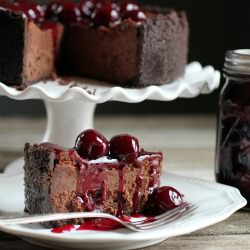 Chocolate Truffle Cheesecake - Recipe photo by myadventuresinthecountry