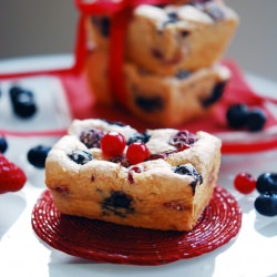 Angel Cake w/ Rasperries - Recipe photo by Elena Sandor