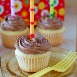 Vanilla Birthday Cupcakes - Recipe photo by freeeats