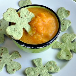Shamrock Chips w/ Pot O Gold Dip - Recipe photo by howdoesshe