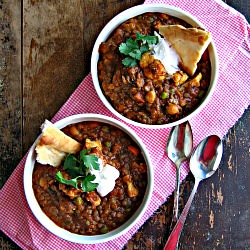 Lentil and Chickpea Curry - Recipe photo by sweetsugarbean