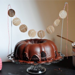Dark Chocolate Birthday Bundt Cake - Recipe photo by erinschubert