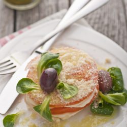 Tomato and Green Herb Oil Salad - Recipe photo by vanillla