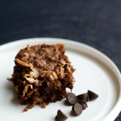 Dark Chocolate Coconut Brownies - Recipe photo by peteandbuzz