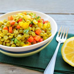 Spiced Green Lentil Salad - Recipe photo by MPJ