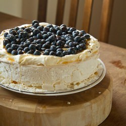 Blueberry & Desert Passion Pavlova - Recipe photo by Season with Saltbush