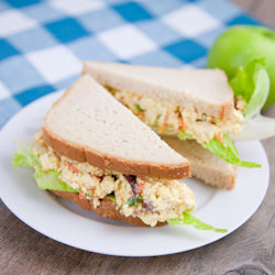 Tofu Eggless Salad - Recipe photo by PicklesNHoney