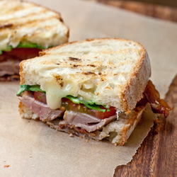 Grilled Duck Breast Club Panini - Recipe photo by PaniniKathy