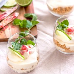Mojito Cheesecake Parfaits - Recipe photo by delicieux