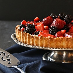 Berry Mascarpone Almond Tart - Recipe photo by WhatShesHaving