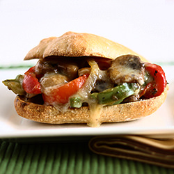 Philly Cheese"steak" - Recipe photo by culinaryadventuresinthekitchen