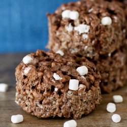 Triple Chocolate Krispies Treats - Recipe photo by LoveFromTheOven