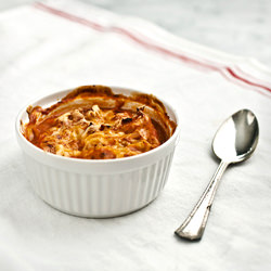 Cheesy Baked Tomato and Bread Soup - Recipe photo by loveandlemons