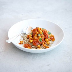 Chana Masala with Quinoa - Recipe photo by Butteredup