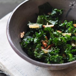 Kale Salad + Ginger Dressing - Recipe photo by katiemaryjones