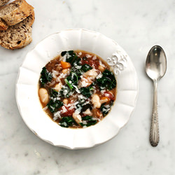 Kale, Mushroom & White Bean Stew - Recipe photo by loveandlemons