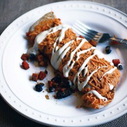 Spicy Sweet Potato Enchilada - Recipe photo by The Purple Carrot