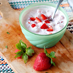 Fresh Fruit Yogurt - Recipe photo by thishomemadelife