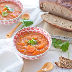 Carrot and Ginger Soup - Recipe photo by knittybaker