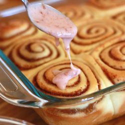 PB&J Cinnamon Rolls - Recipe photo by runswithspatulas