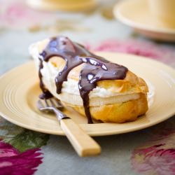Banana Eclairs with Nutella - Recipe photo by The Food Fox