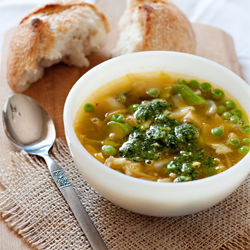 Spring Minestrone - Recipe photo by thishomemadelife