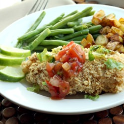 Crunchy Mexican Tortilla Chicken - Recipe photo by snappygourmet