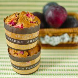 Spiced Plum Muffins - Recipe photo by kkramya