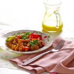 Salad with Drink - Recipe photo by Plateful