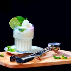 Freeze Mint Milky Tea - Recipe photo by endydaniel