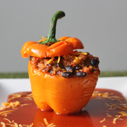 Vegetarian Stuffed Peppers - Recipe photo by meversusmartha