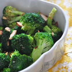 Broccoli with Almonds - Recipe photo by katiemaryjones