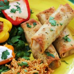 Baked Chicken Taquitos - Recipe photo by ModernMom