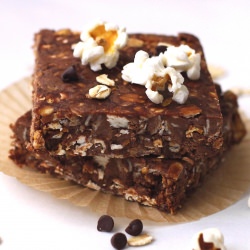 PB Chocolate POPCORN Fudge! - Recipe photo by dessertswithbenefits