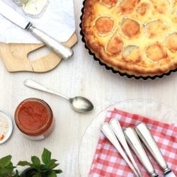 Goat Cheese & Carrot Jam Quiche - Recipe photo by Carrot Cake