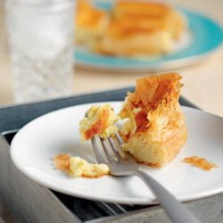 Open Milk Pie with Phyllo - Recipe photo by olibiakos