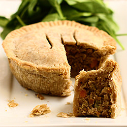 Chestnut-Mushroom Tourtiere - Recipe photo by culinaryadventuresinthekitchen