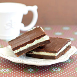 Grasshopper Bars - Recipe photo by thecaffeinatedkitchen