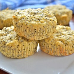 Lemon Poppyseed Protein Muffins - Recipe photo by TheGuiltlessLife