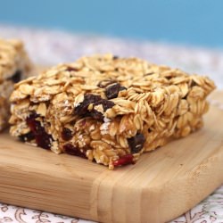 PB&J Granola Squares - Recipe photo by dessertswithbenefits