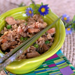 Fried Rice with Pork - Recipe photo by A Muse in The Kitchen