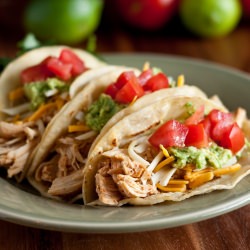 Shredded Chicken Tacos - Recipe photo by cooking classy
