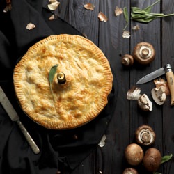 Mushroom & Gorgonzola Pie - Recipe photo by alwayswithbutter