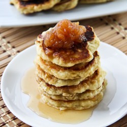 Quinoa Cakes with Apple Sauce - Recipe photo by LovelyPantry