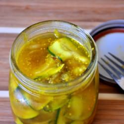 Pickled Zucchini - Recipe photo by lemonsavory