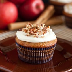 Applesauce Spice Cupcakes - Recipe photo by cooking classy