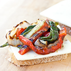 Rajas Grilled Cheese Panini - Recipe photo by PaniniKathy