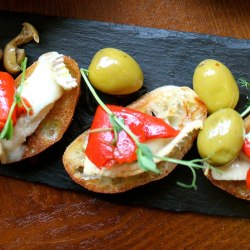 Goat Cheese Crostini - Recipe photo by Warm Snug Fat