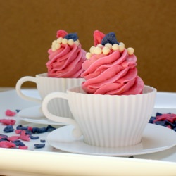 Hibiscus Tea Cupcakes - Recipe photo by Mary-Yums